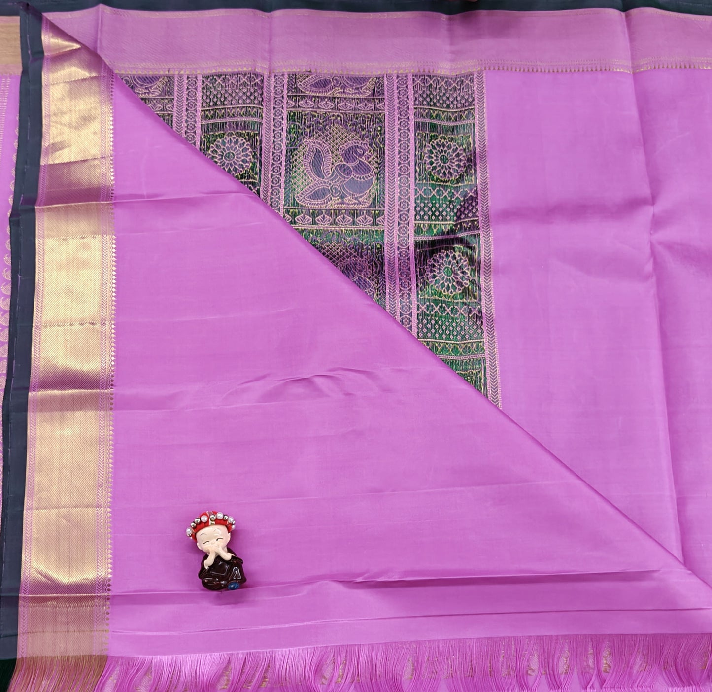 Pink Pure Bridal Silk Saree
