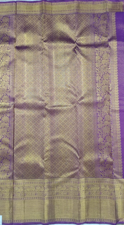 Purple Pure Tissue Silk Saree