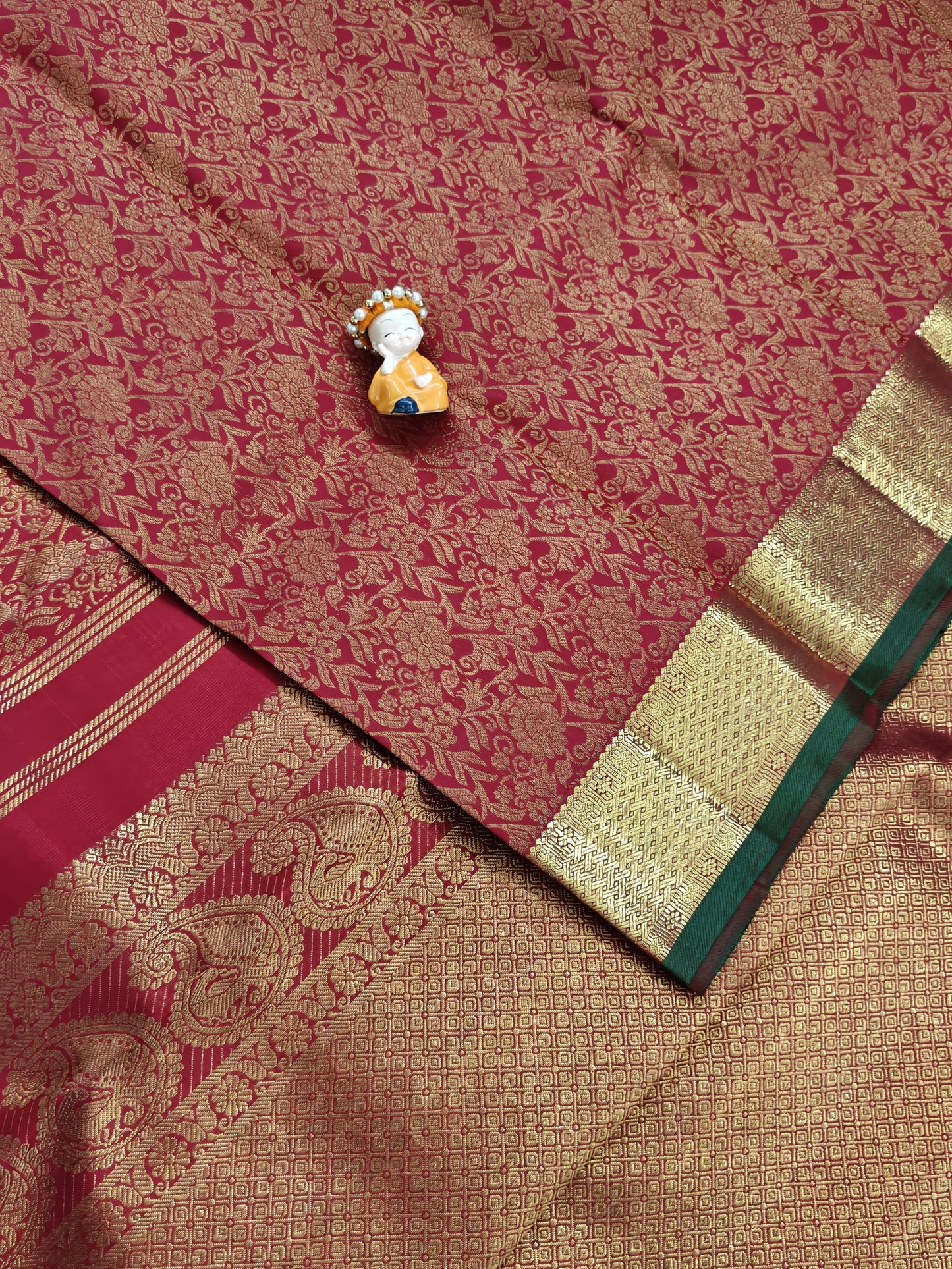 Red Pure Bridal Silk Saree
