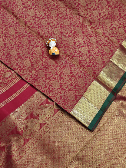 Red Pure Bridal Silk Saree