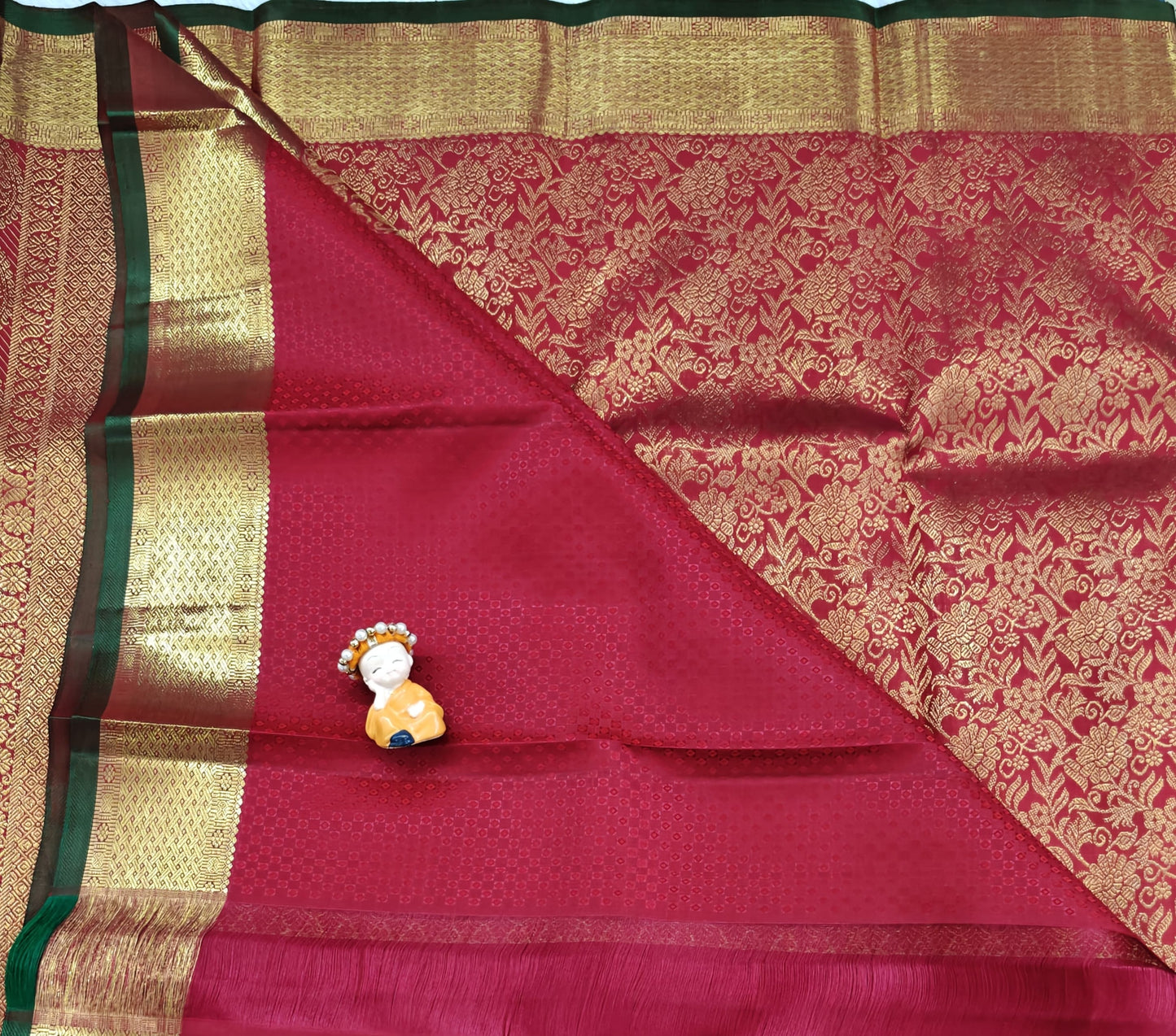 Red Pure Bridal Silk Saree