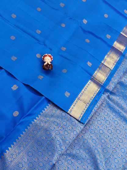 Royal Blue Pure Silk Saree