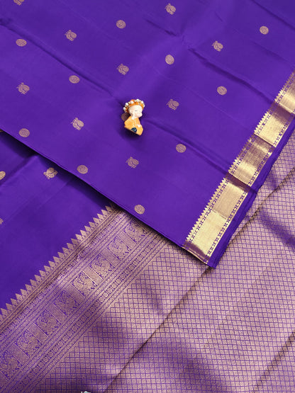 Purple Pure Silk Saree