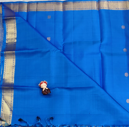 Royal Blue Pure Silk Saree