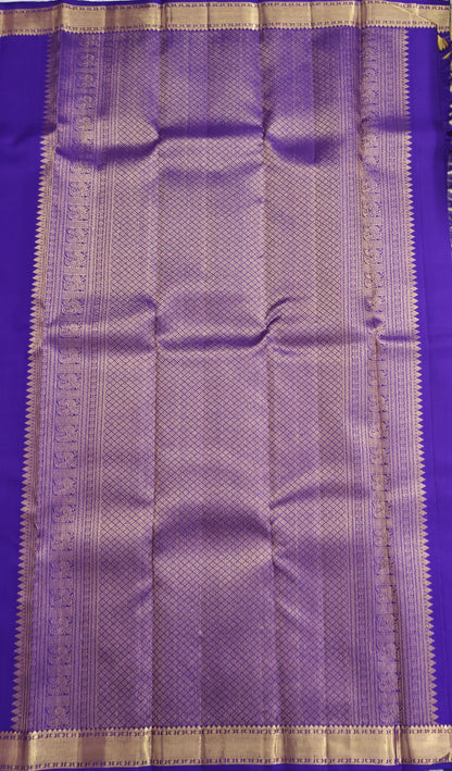 Purple Pure Silk Saree