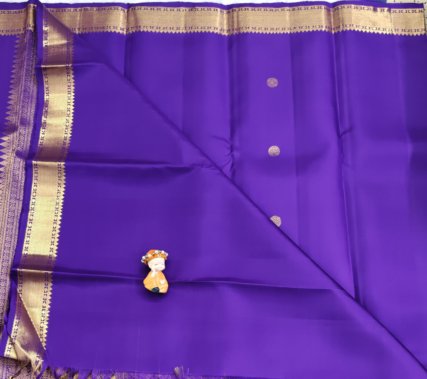 Purple Pure Silk Saree