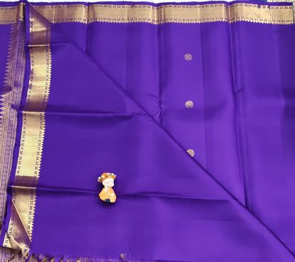 Purple Pure Silk Saree