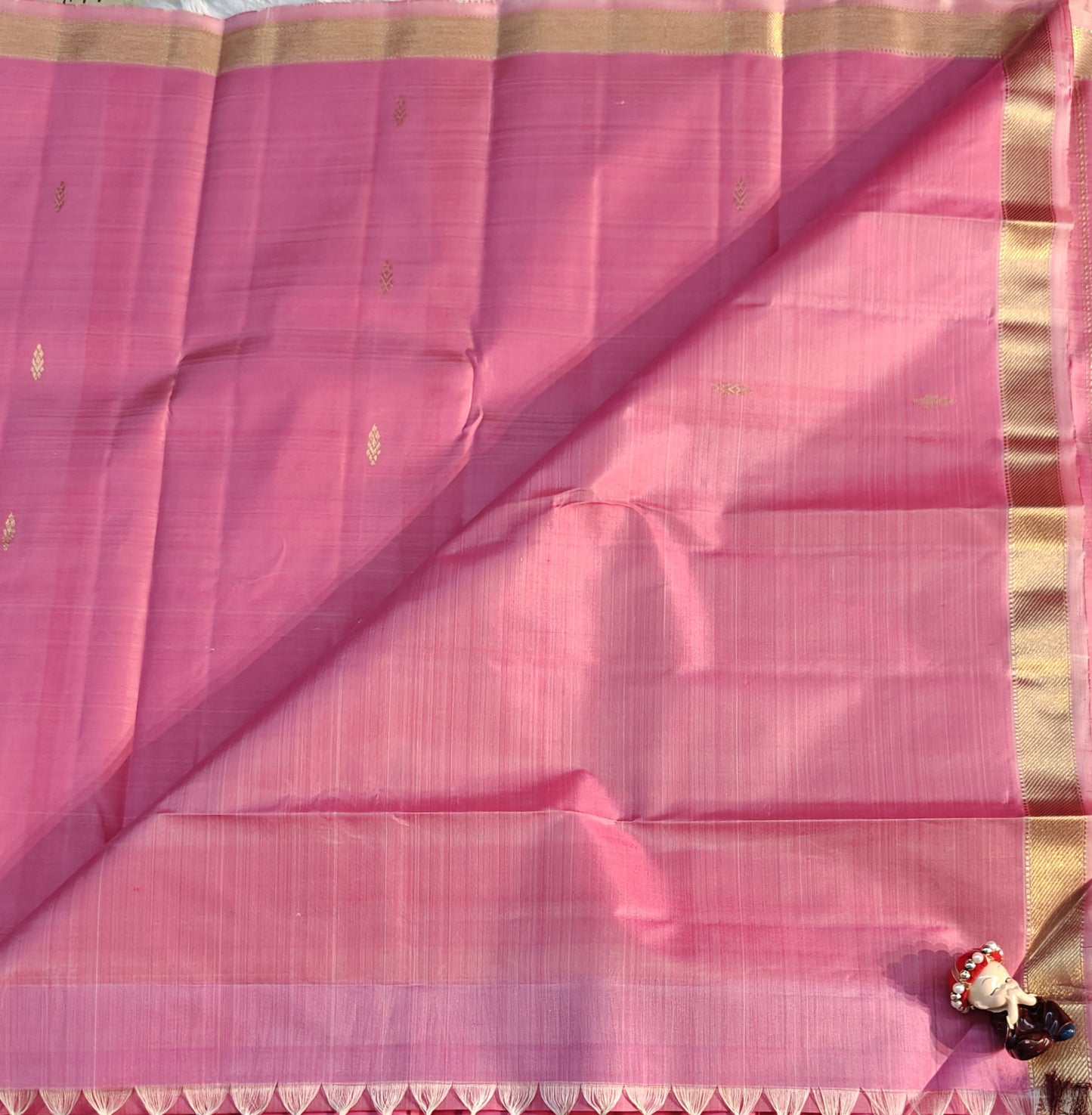 Pink Pure Silk Saree