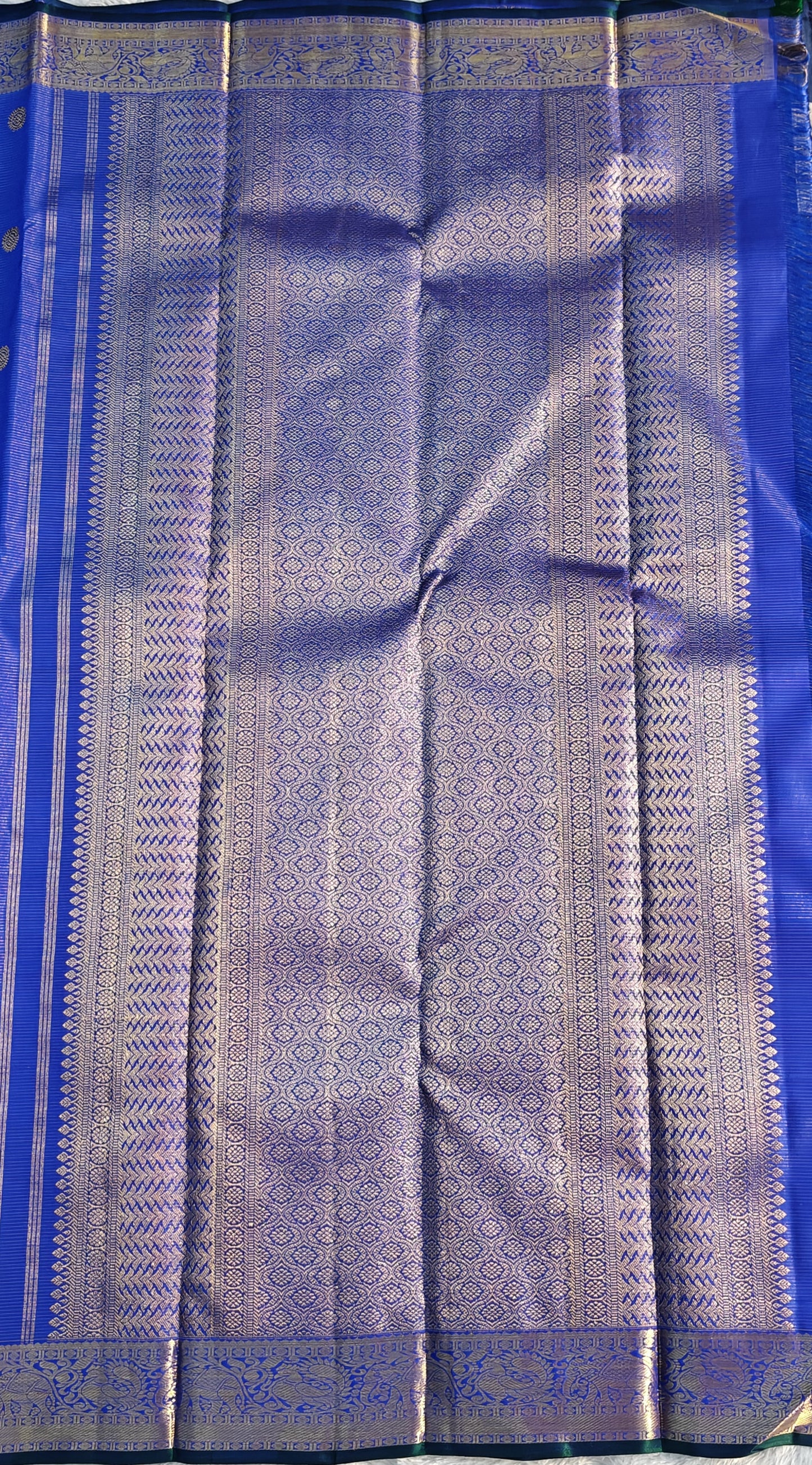Royal Blue Pure Vaira Oosi Handloom Saree