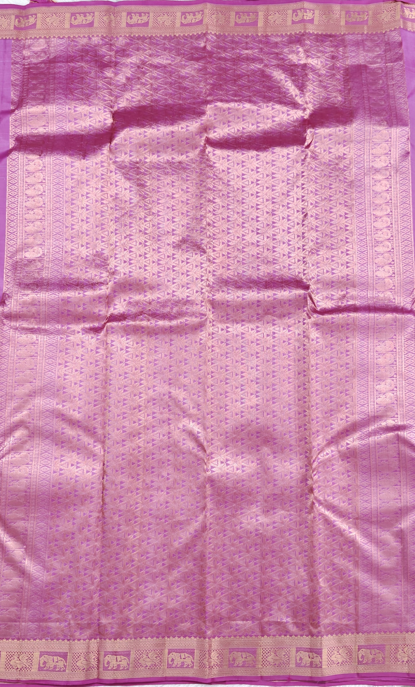 Lite Purple Pure Silk Saree