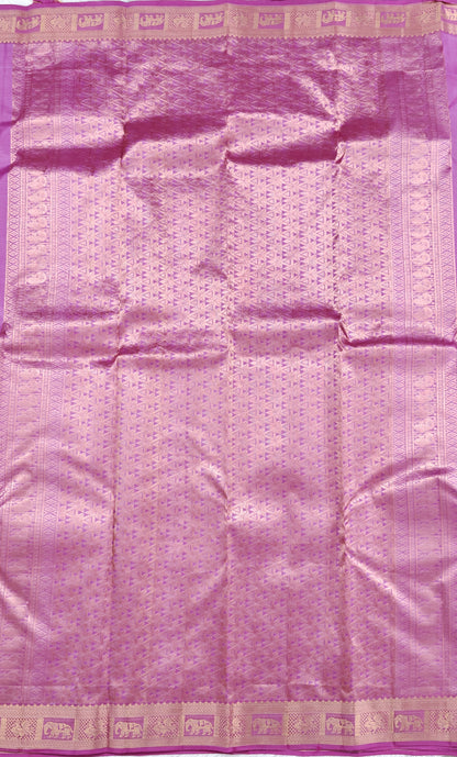 Lite Purple Pure Silk Saree