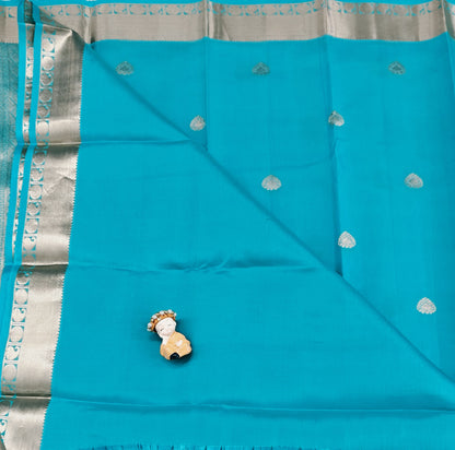 Sea Green Pure Silk Saree