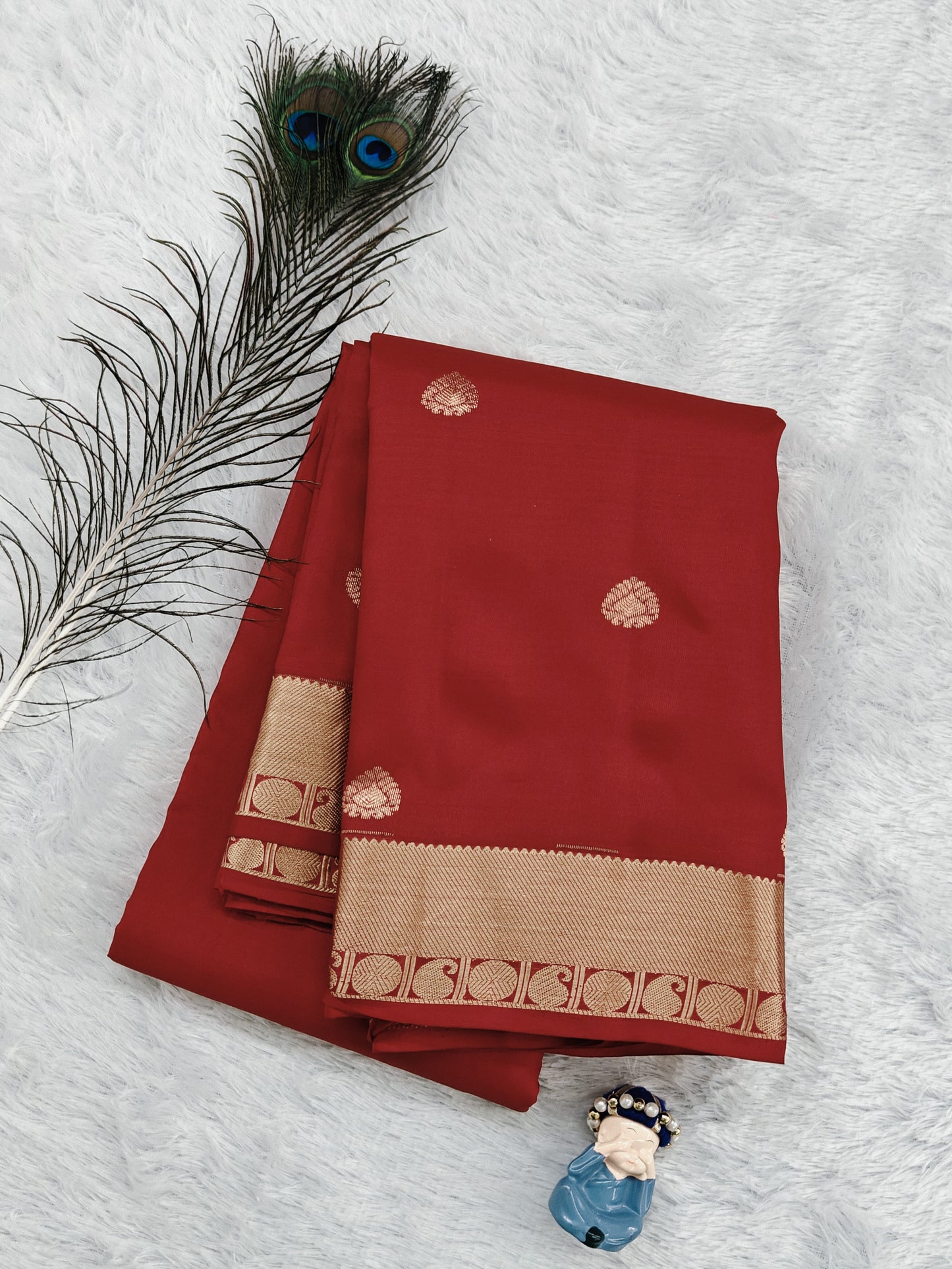 Red Pure Silk Saree
