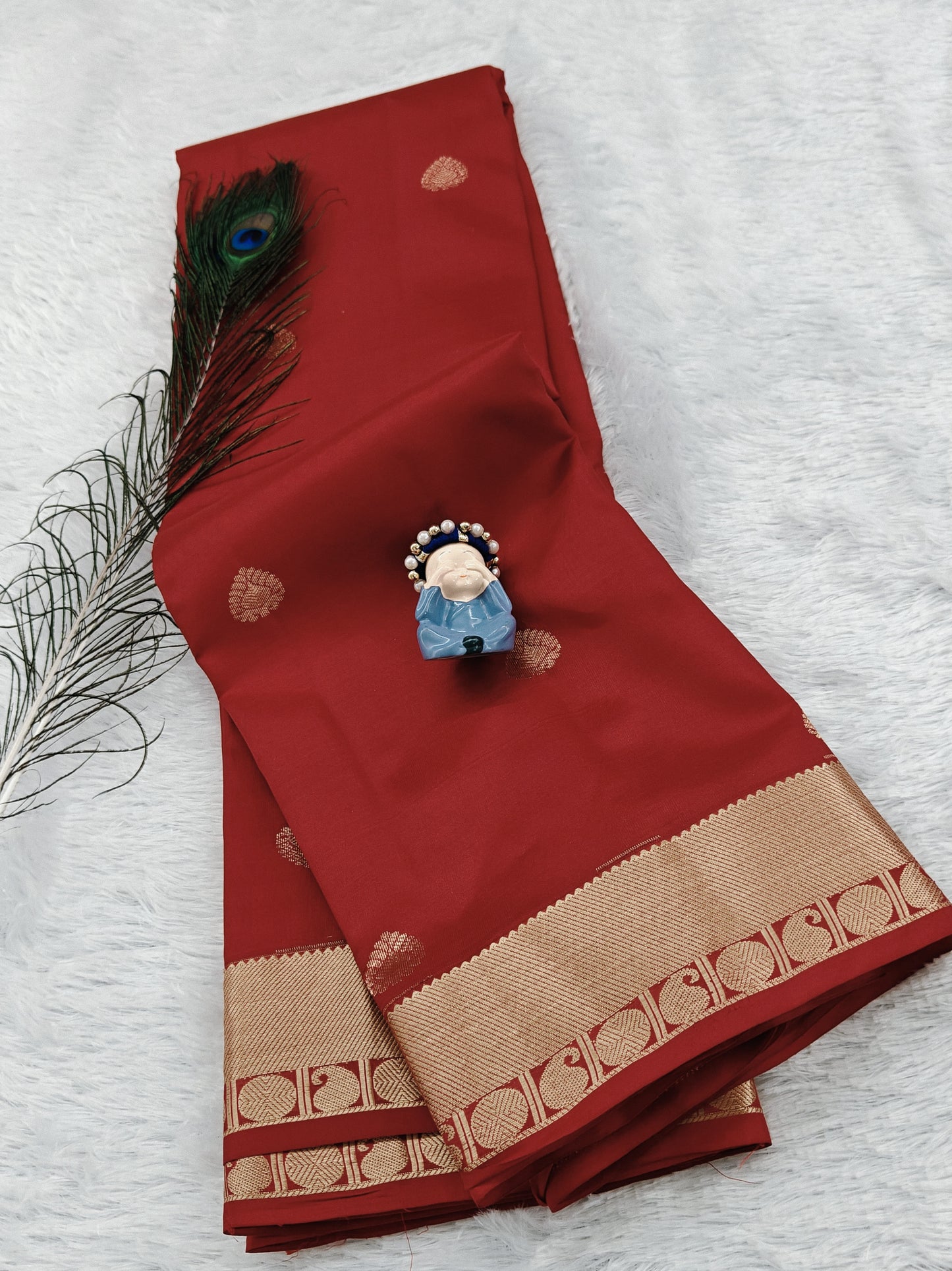 Red Pure Silk Saree