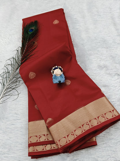 Red Pure Silk Saree