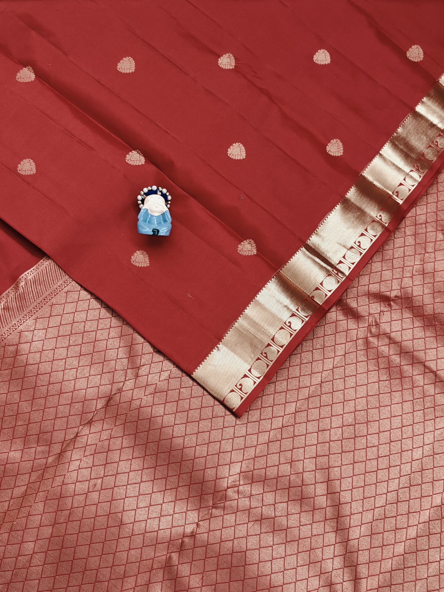 Red Pure Silk Saree
