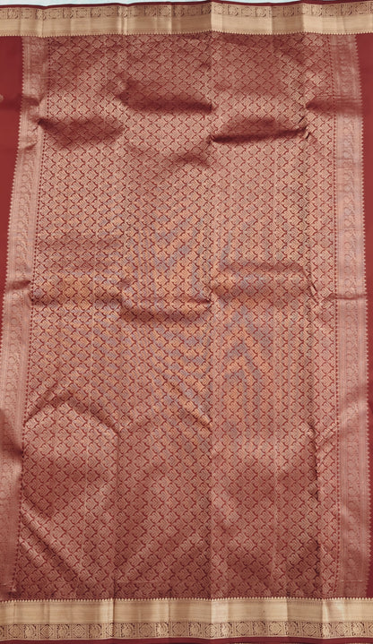 Maroon Pure Silk Saree