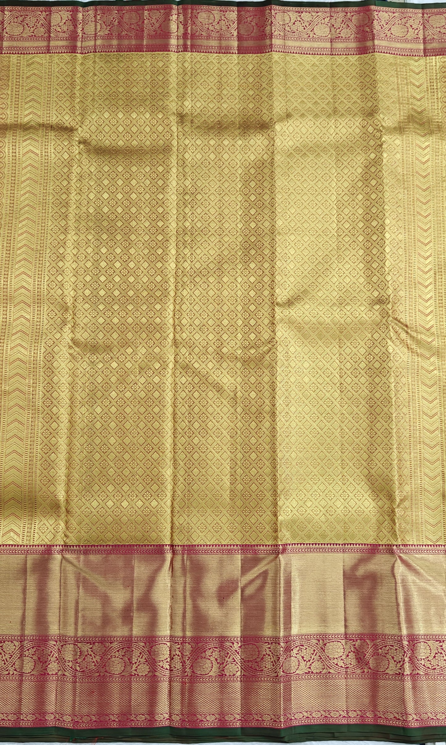 Gold Tissue Saree with Long Border