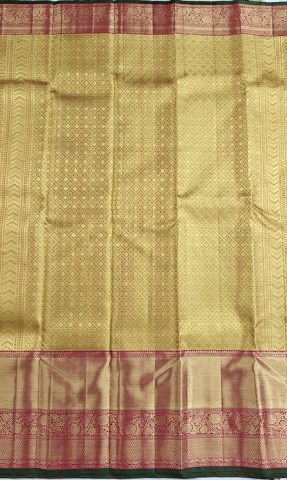Gold Tissue Saree with Long Border
