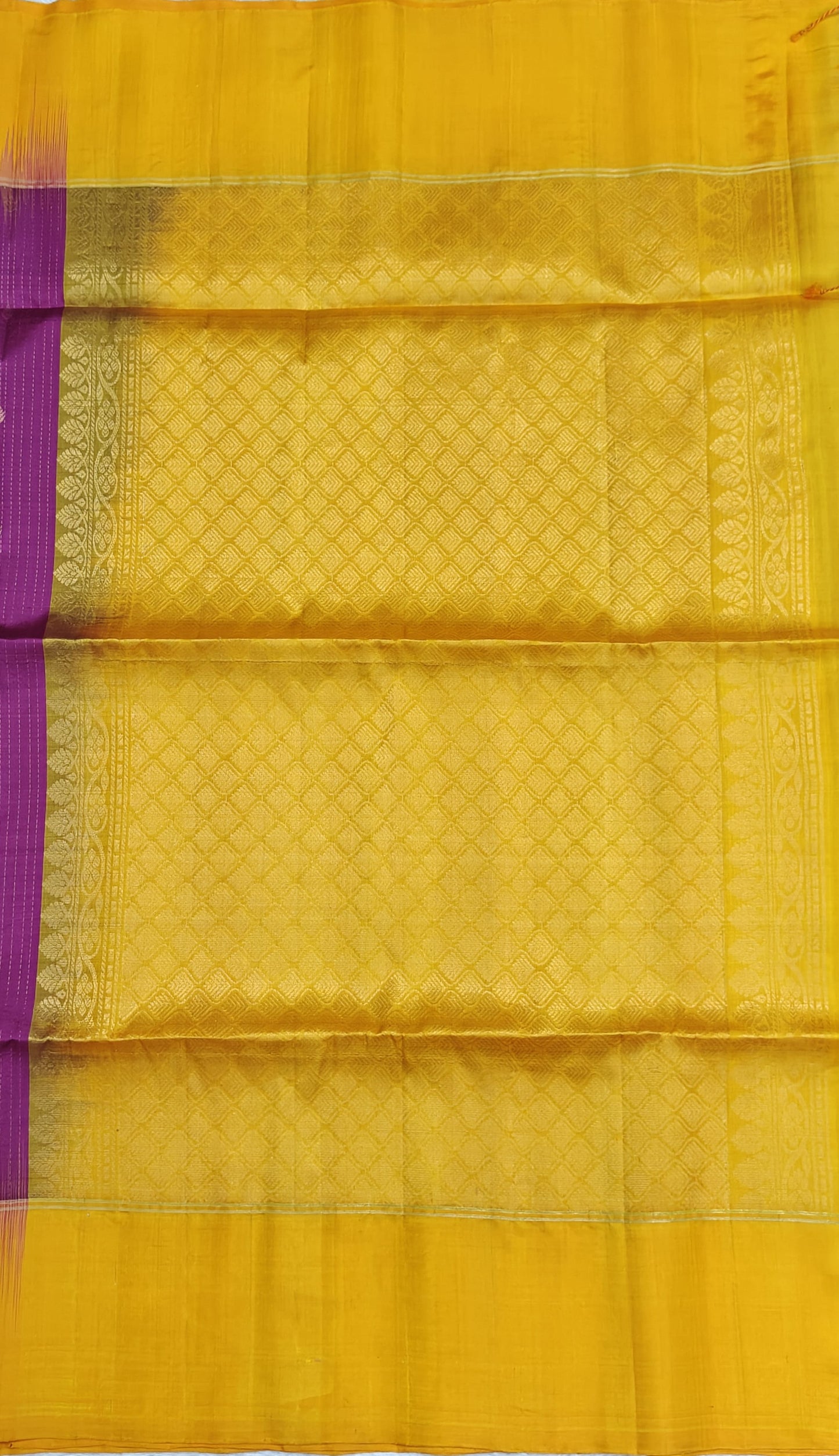 Purple & Orange Soft Silk Saree