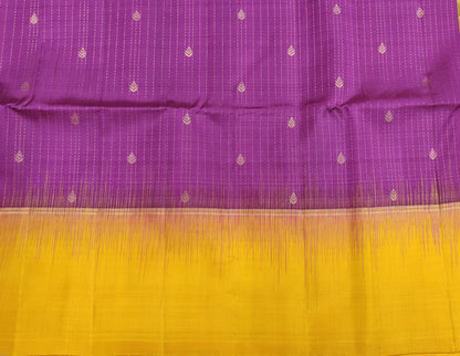 Purple & Orange Soft Silk Saree