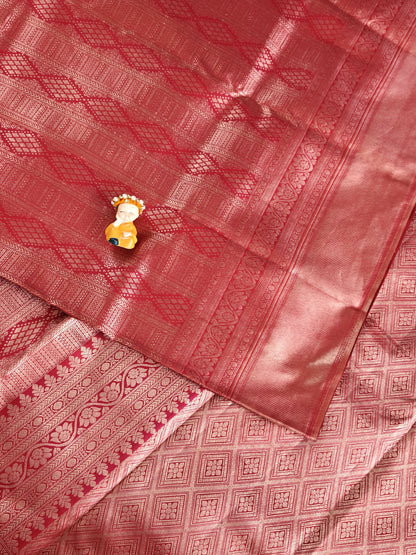 Red Pure Bridal Silk Saree
