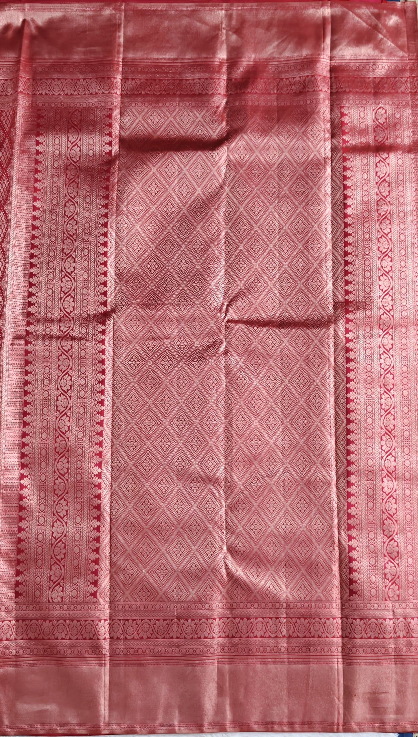 Red Pure Bridal Silk Saree