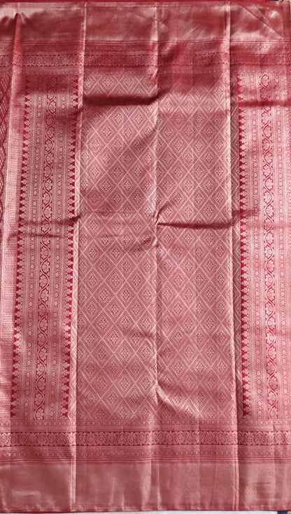 Red Pure Bridal Silk Saree