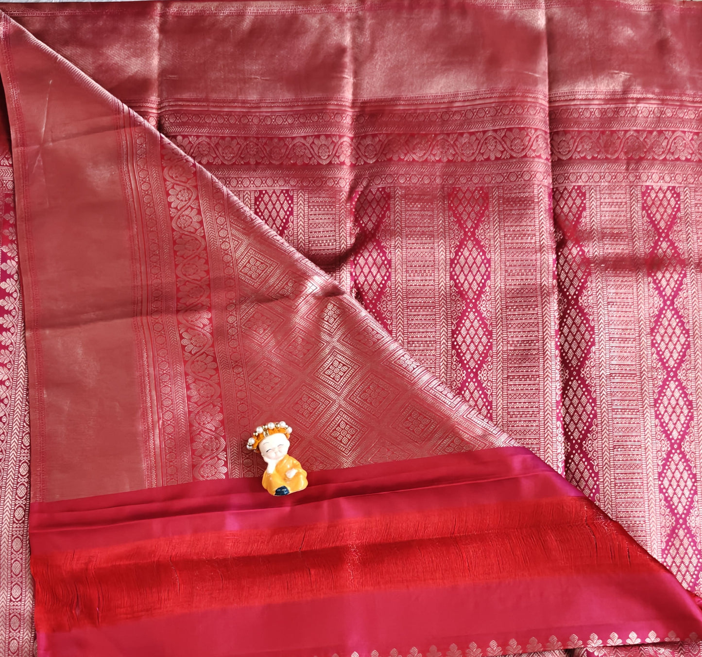 Red Pure Bridal Silk Saree