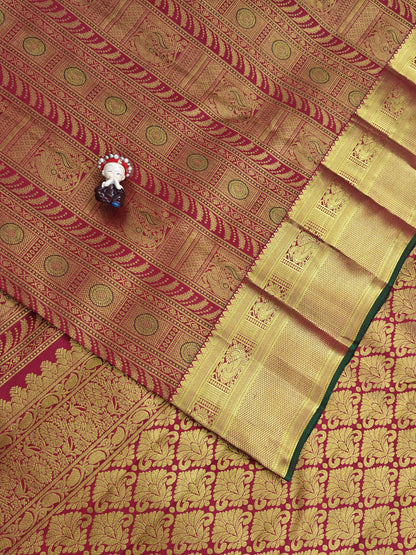 Red Pure Bridal Silk Saree