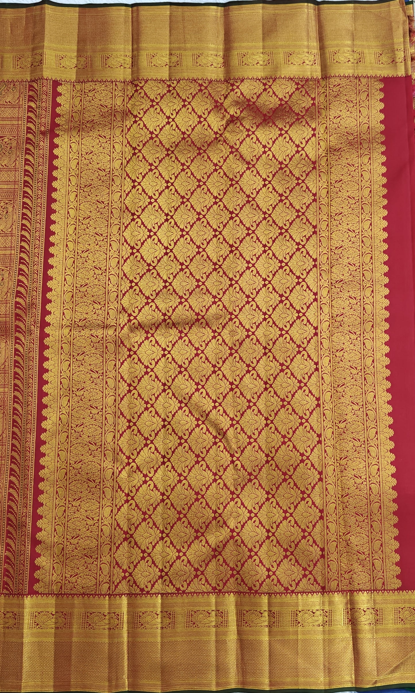 Red Pure Bridal Silk Saree