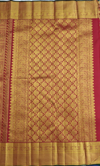 Red Pure Bridal Silk Saree