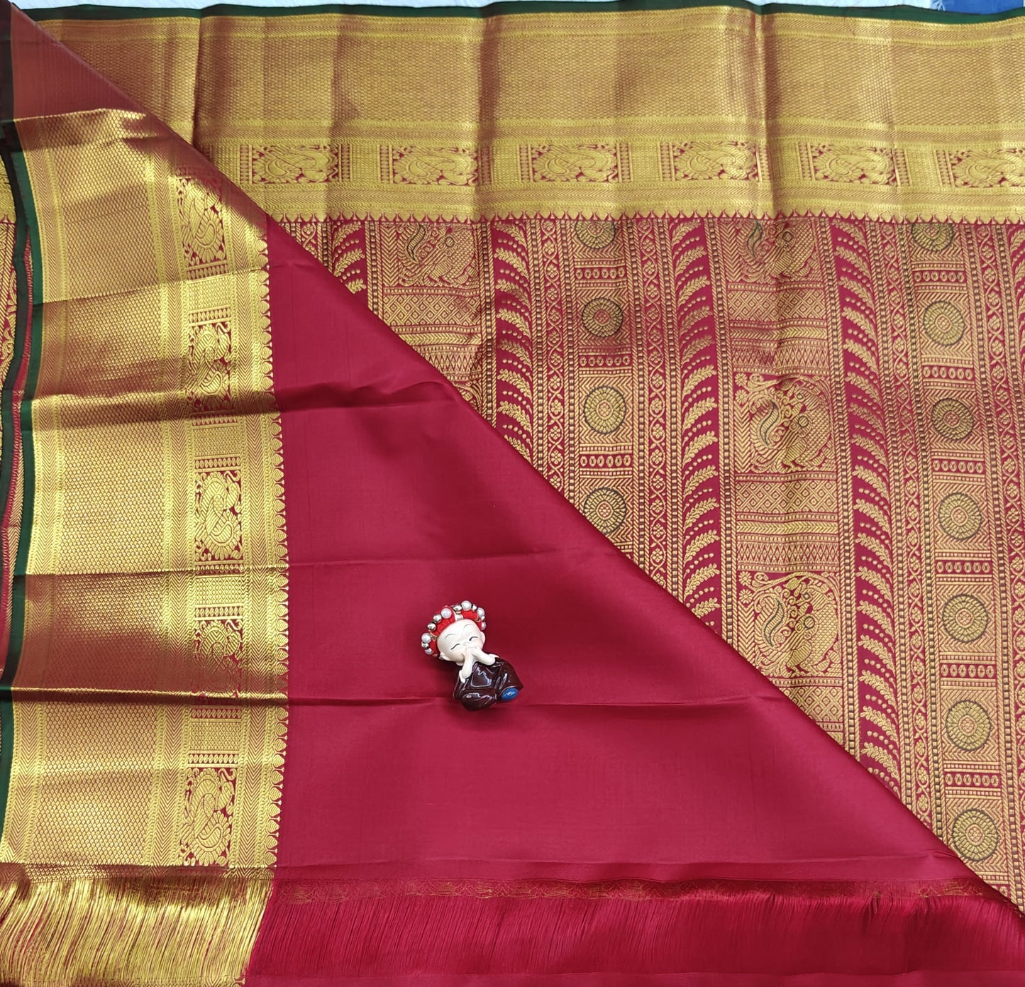 Red Pure Bridal Silk Saree