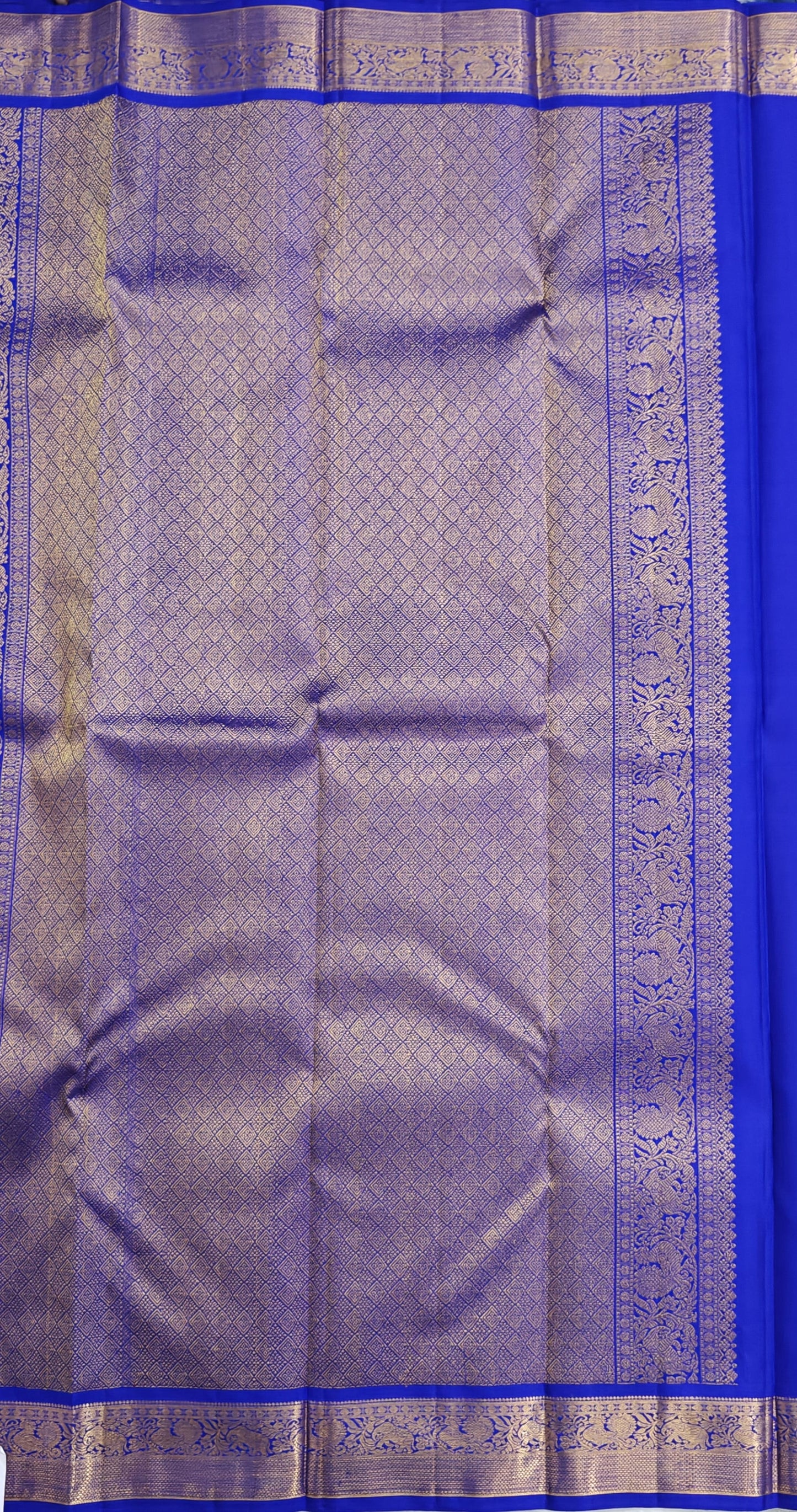 Royal Blue Pure Silk Saree
