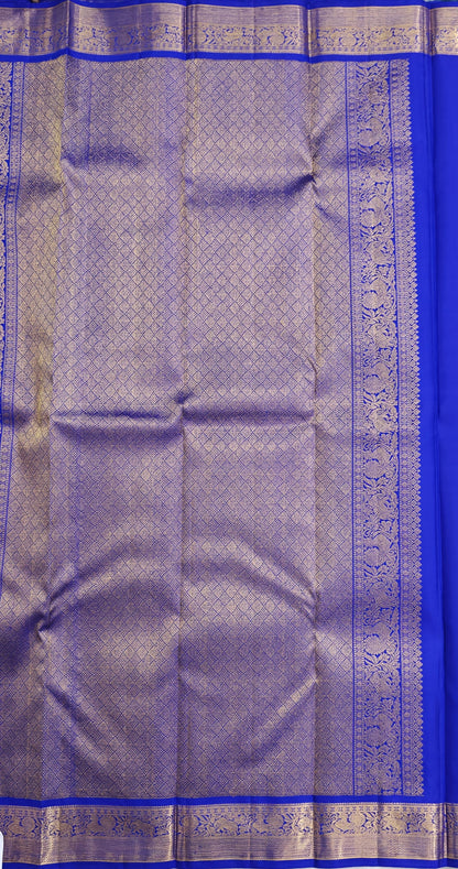 Royal Blue Pure Silk Saree