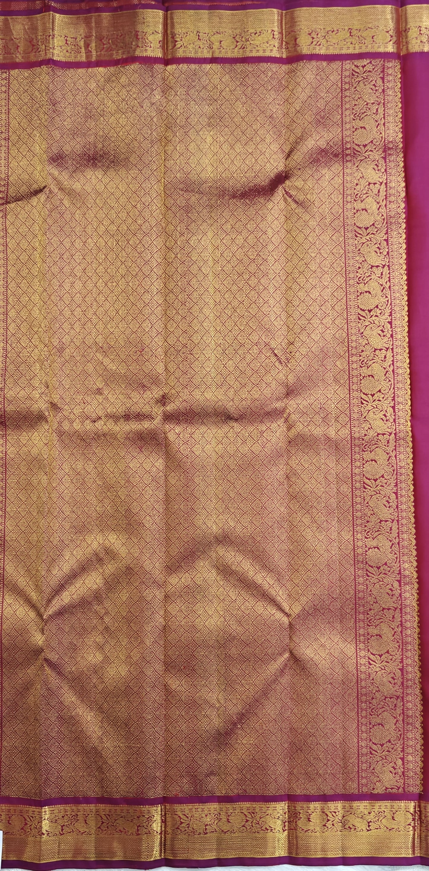 Purple Pure Silk Saree