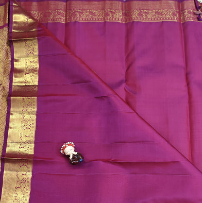Purple Pure Silk Saree