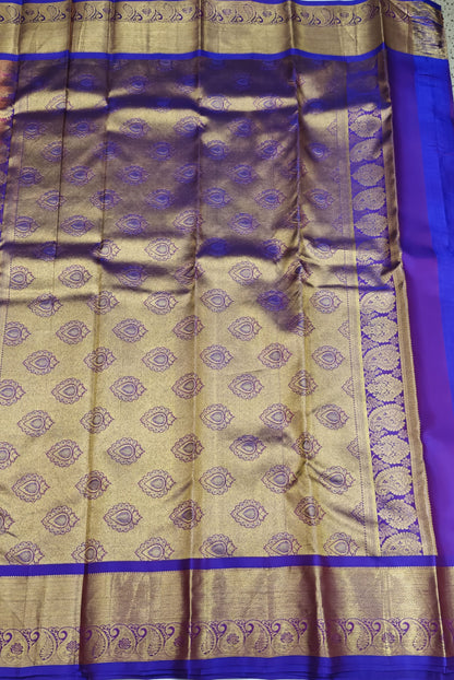 Pink Bridal Silk Saree with Royal Blue Border