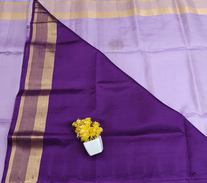 Lavender & Purple Soft Silk Saree