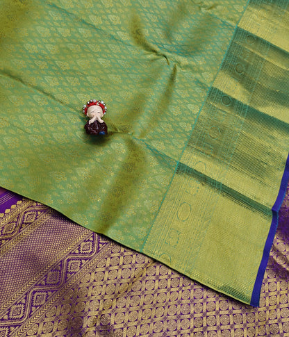 Lite Green Pure Bridal Silk Saree