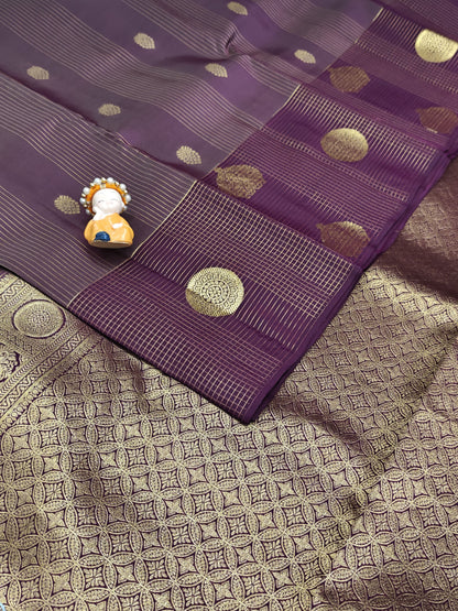 Deep Maroon Pure Silk Saree