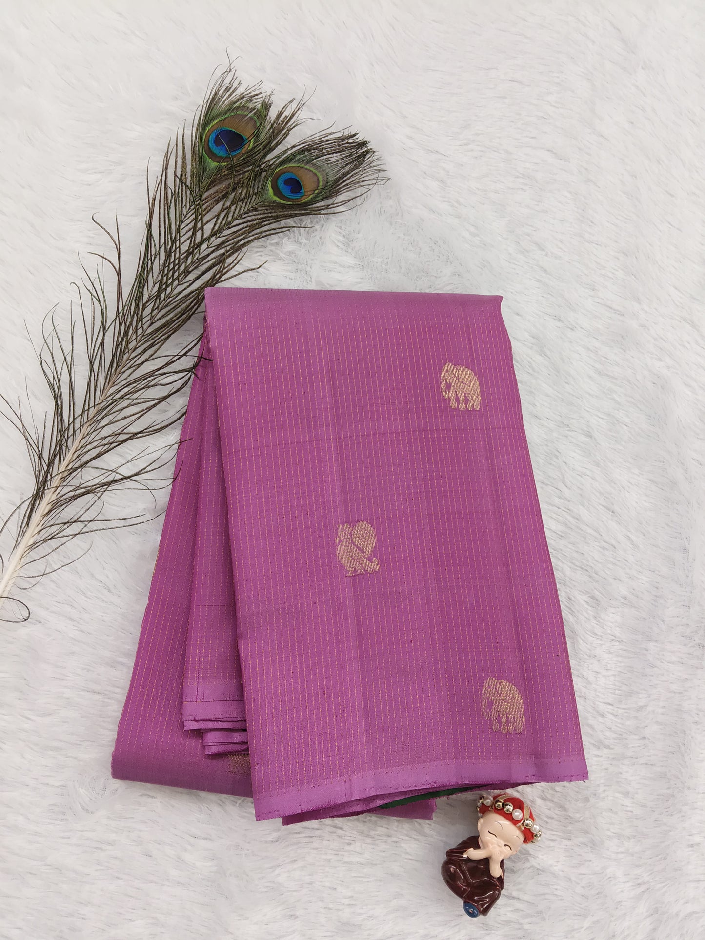 Pink Pure Handloom Silk Saree
