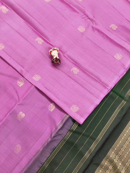 Pink Pure Handloom Silk Saree