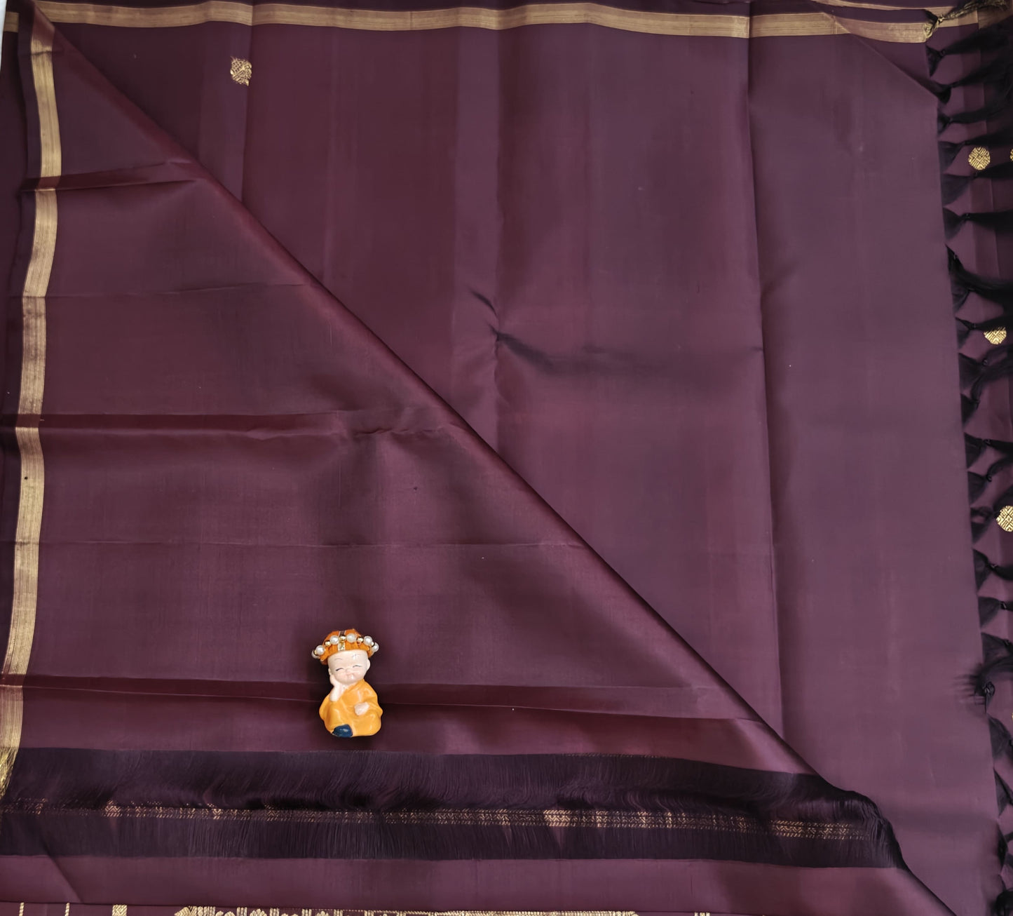 Brown Pure Silk Saree