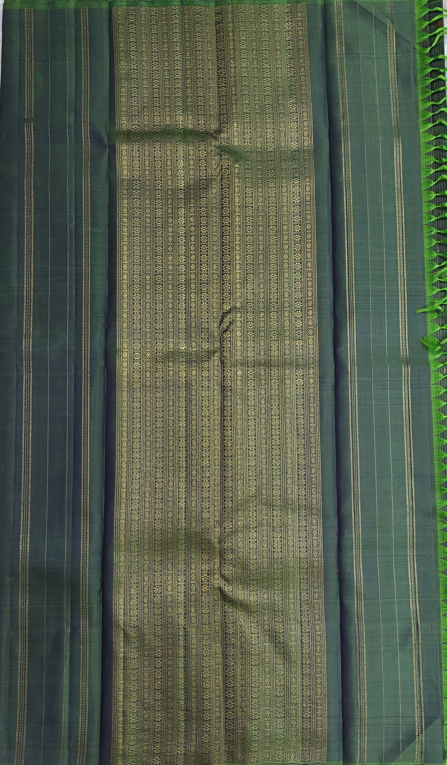 Pastel Green Pure Silk Saree