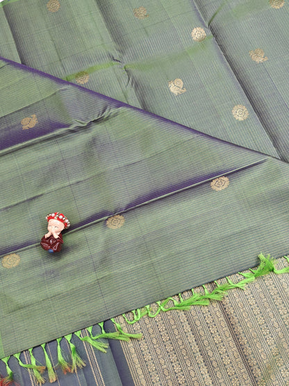 Pastel Green Pure Silk Saree