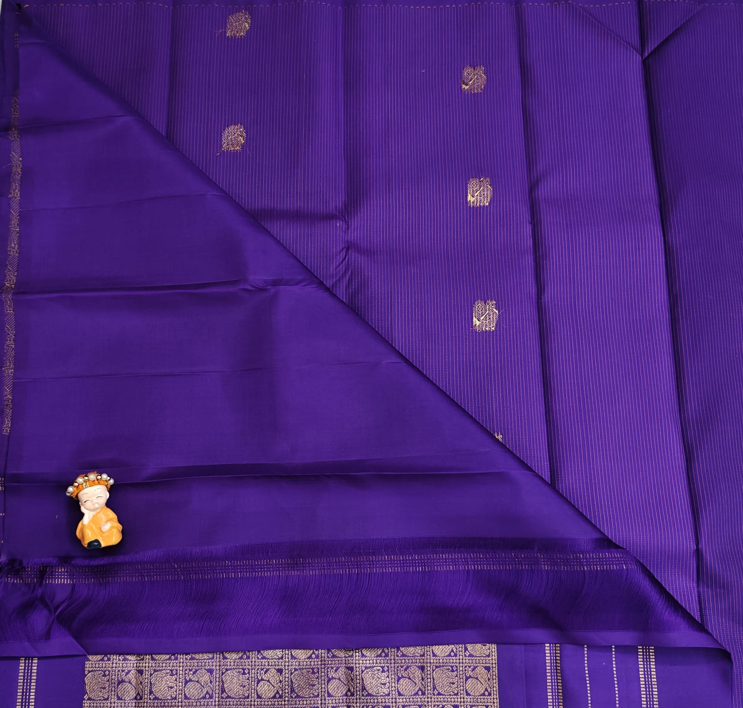 Purple Pure Silk Saree