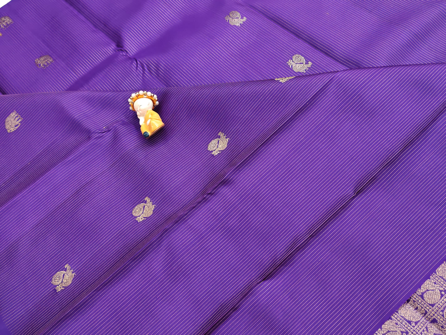 Purple Pure Silk Saree
