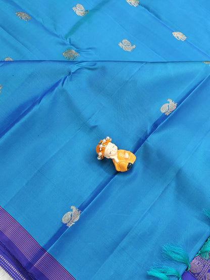 Royal Blue Pure Silk Saree
