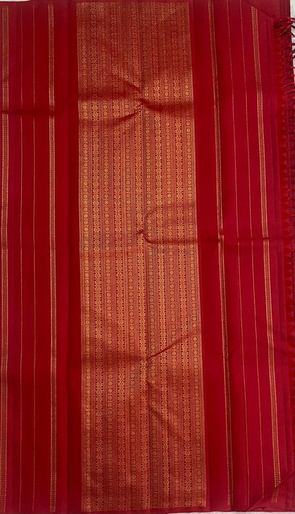 Elegant Red Pure Silk Saree